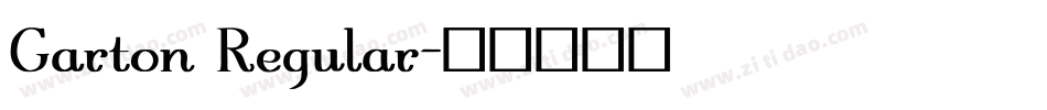 Garton Regular字体转换